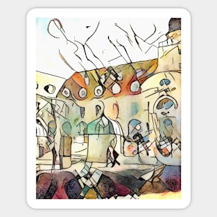 Kandinsky meets Binz, motif 3 Sticker